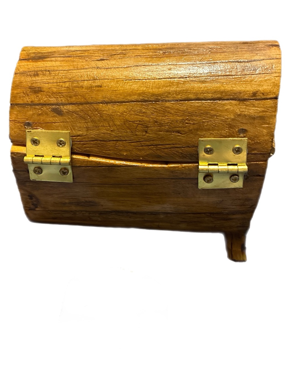 Handcrafted Wooden Jewelry Box with Green Velvet Lining - Picture 6 of 7